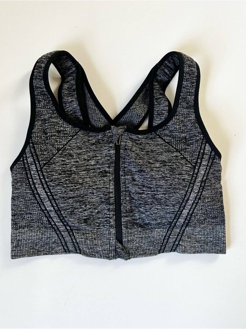 Avia Women’s Heathered Front-Zip Sports Bra